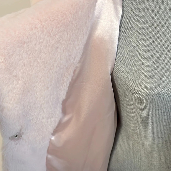 REGAL NWOT Faux Rabbit Fur Long Coat, Size L - Picture 9 of 13